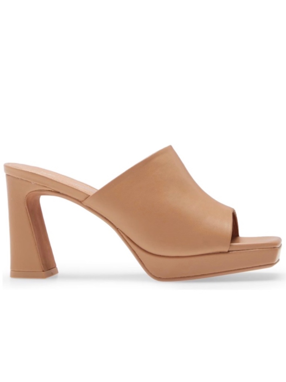Jeffrey Campbell Caviar Nude Platform Slide Heel Sandal NWOT SZ 6.5